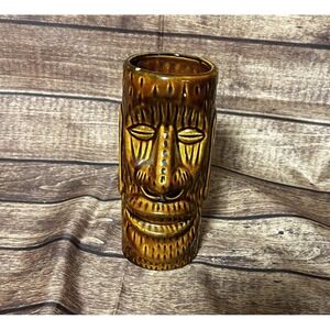 Kahiki Supper Club Columbus Ohio Tiki Mug No. 1 Brown Ceramic Tumbler Cup 6.5"